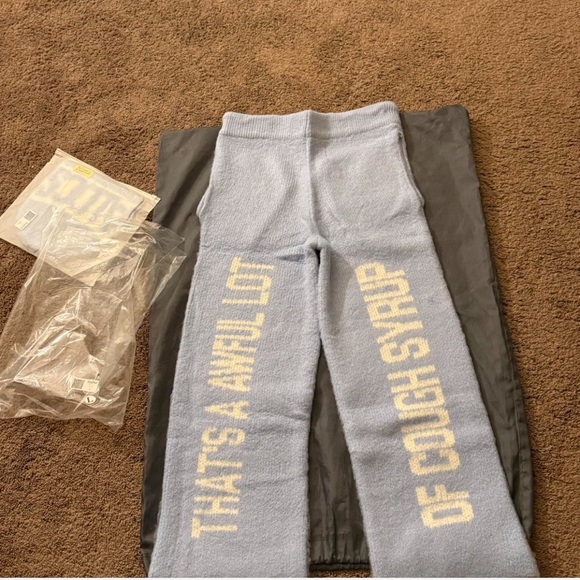 That’s A Awful Lot Of Cough Syrup “ Blue Mohair Sweatpants” - Picture 1 of 4